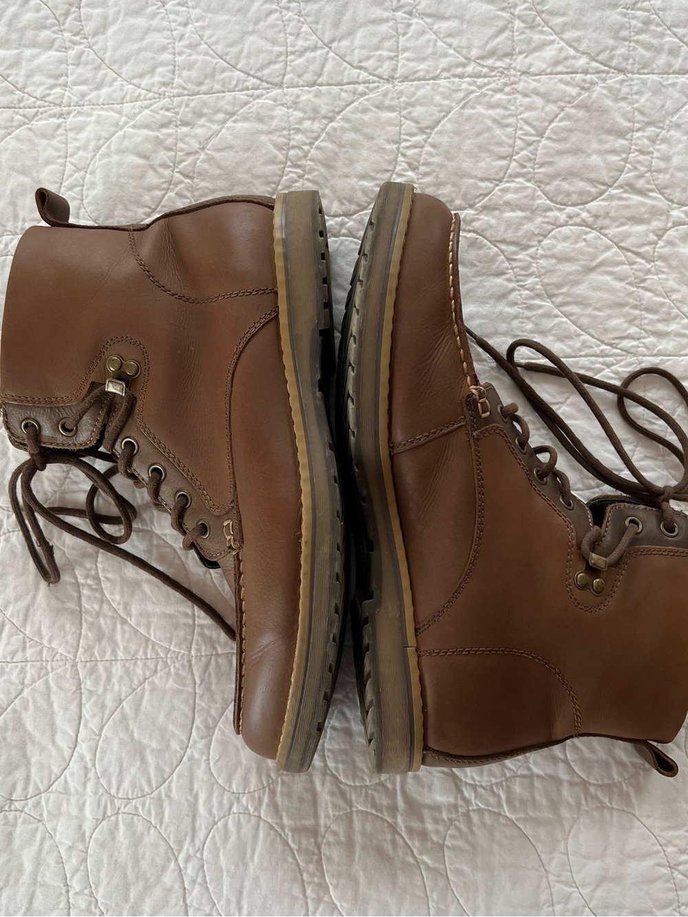 GBX Brown Leather Lace-Up Chukka Boots Heritage Streetwear Gorpcore Cabincore